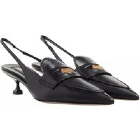 Miu Miu Pumps & high heels - Leather Penny Loafers With Heel in zwart