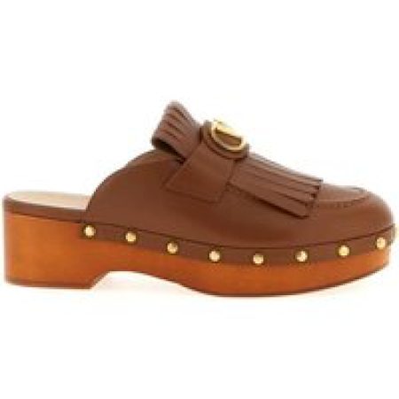 Valentino Garavani Sandalen - 'Vlogo Signature' Clogs in bruin