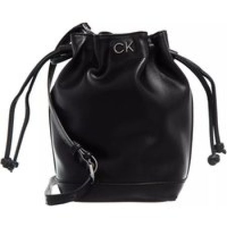 Calvin Klein Satchels - Re-Lock Drawstring Bag Small in zwart