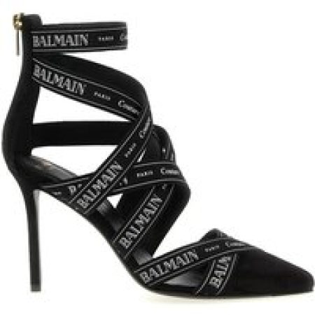 Balmain Hoge hakken - 'Couture Ribbon-Print' Pumps in zwart