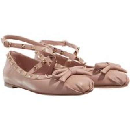 Valentino Garavani Loafers & ballerina schoenen - Ballerina Rockstud in beige