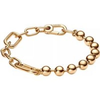 Pandora Armbanden - ME Metal Bead & Link Chain Bracelet in gold