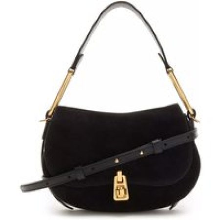 Coccinelle Hobo bags - Coccinelle Magie Suede Bim in zwart