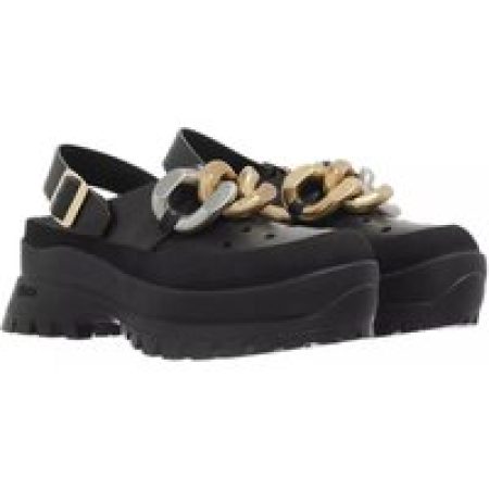 Stella McCartney Slippers - Falabella Trace Clogs in zwart