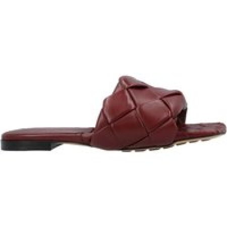 Bottega Veneta Sandalen - Lido Flat Sandal Red in rood