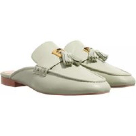 Coccinelle Slippers - Loafer Open Back Smooth Leather in groen