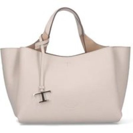 Tod's Hobo bags - Mini Logo Shoulder Bag In Pebbled Cream Leather in beige
