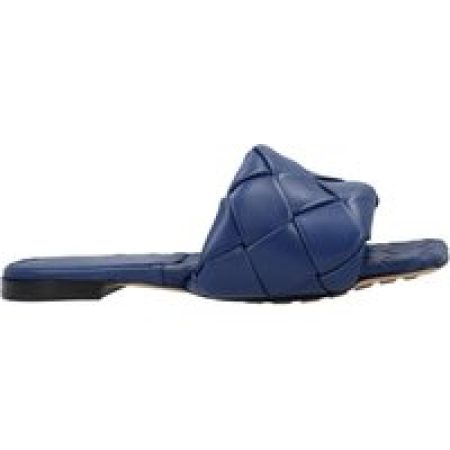 Bottega Veneta Sandalen - Lido Flat Sandal Blue in blauw