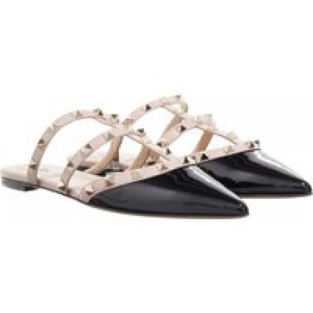 Valentino Garavani Slippers - Rockstud Flat Mules in poeder roze