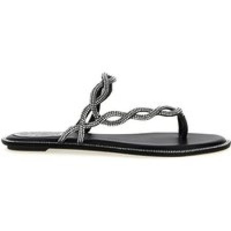 René Caovilla Sandalen - 'Braid' Sandals in zwart