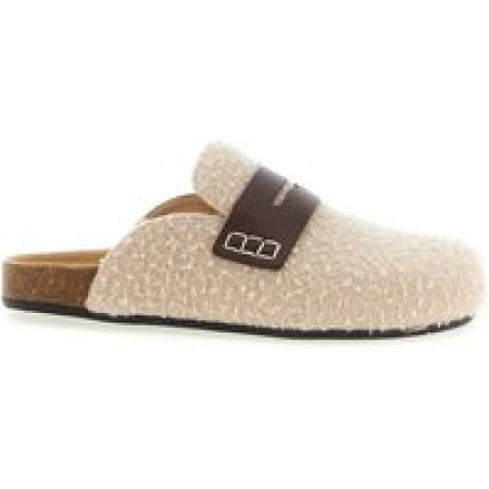 J.W.Anderson Slippers & Mules - 'Felt Loafer' Mules in beige