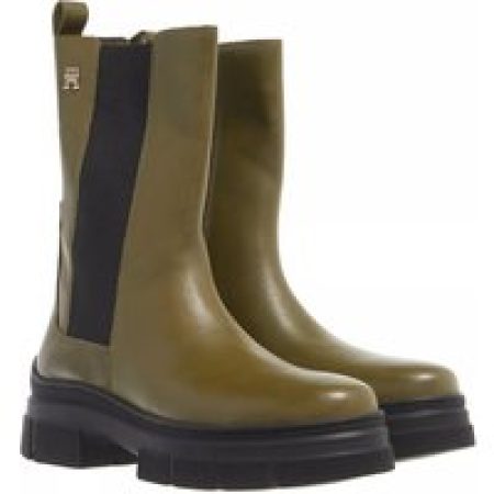 Tommy Hilfiger Boots & laarzen - Essential Leather Chelsea Boot in groen