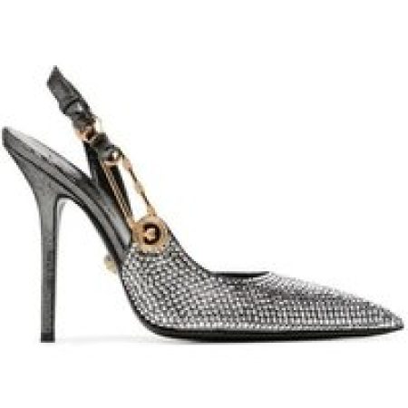 Versace Pumps & high heels - Black Crystal Safety Pin Shoes in zwart