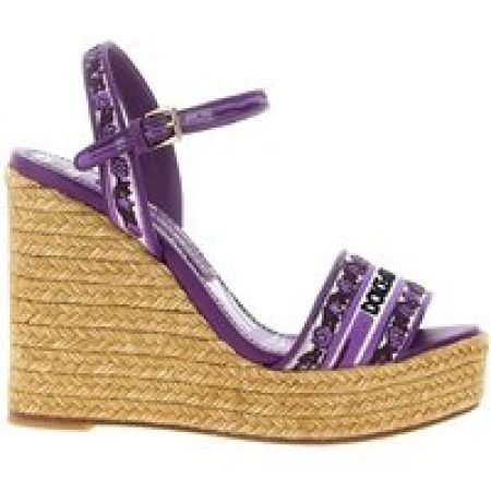Dolce&Gabbana Sandalen - 'Maiolica' Wedges in paars