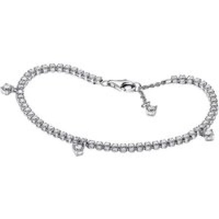 Pandora Armbanden - Glitzertropfen-Tennisarmband in silver