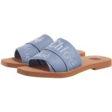 Chloé Slippers - Woody in blauw