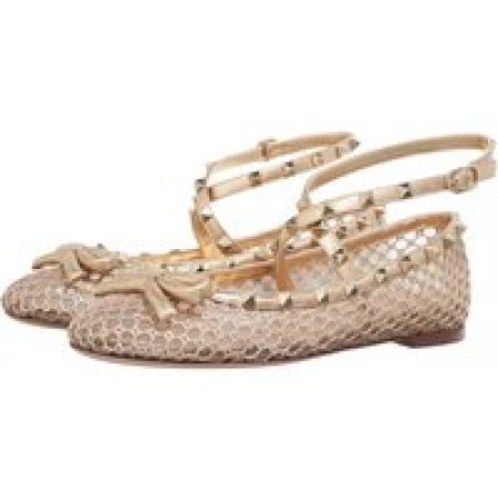 Valentino Garavani Loafers & ballerina schoenen - Ballerina Rockstud in goud