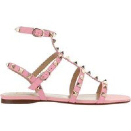 Valentino Garavani Sandalen - Rockstud Leather Sandals in poeder roze