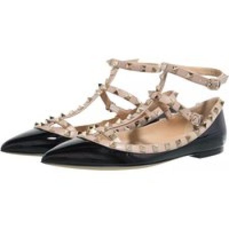 Valentino Garavani Loafers & ballerina schoenen - Rockstud Ballerina in zwart