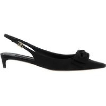 Dolce&Gabbana Hoge hakken - 'Mun' Slingback in zwart