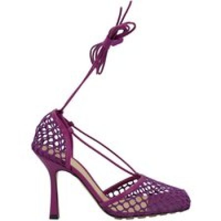 Bottega Veneta Sandalen - Stretch Lace-Up Sandal Violet in paars