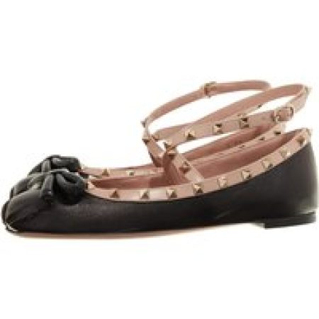 Valentino Garavani Loafers & ballerina schoenen - Ballerina Rockstud in zwart