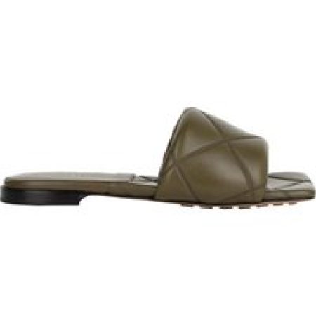 Bottega Veneta Sandalen - Rubber Lido Slide Green in groen