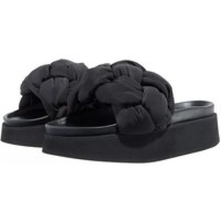 INUIKII Slippers - Puffer Braided in zwart