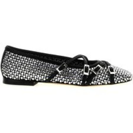 - 'Crystal Net' Ballet Flats in grijs