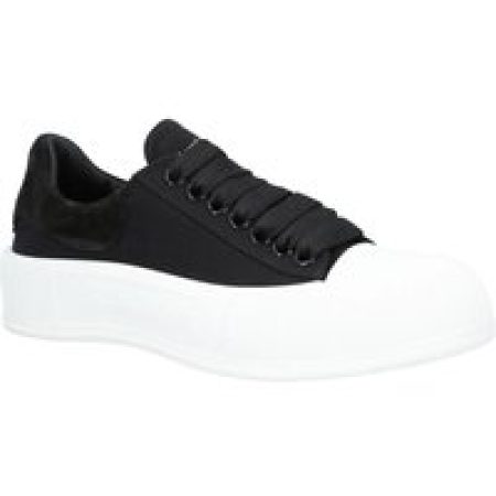 Alexander McQueen Low-Top Sneakers - Plimsoll In Black in zwart