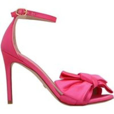Stuart Weitzman Sandalen - 'Nudistcurver Loveknot' Sandals in rood