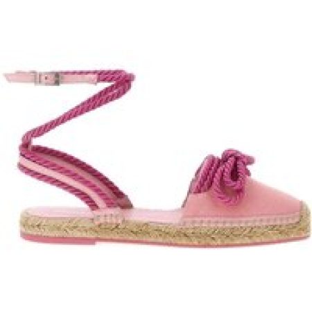 Mach&Mach Sandalen - 'Double Bow Pink Riviera' Espadrilles in roze