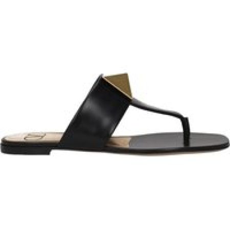 Valentino Garavani Sandalen - One Stud Leather Thong Sandals in zwart