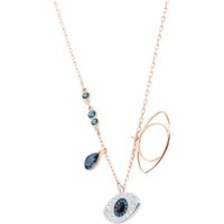 Swarovski Kettingen - Symbolic pendant Evil eye Mixed metal finish in blue
