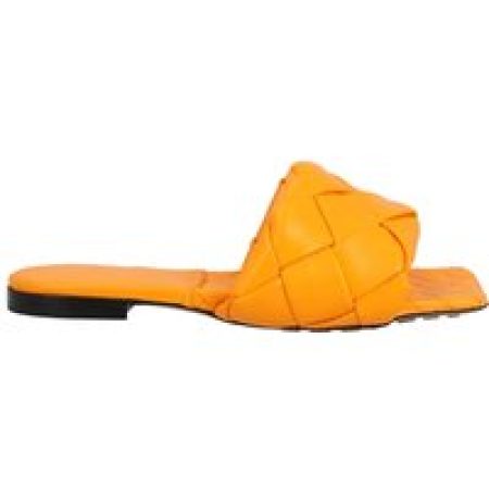 Bottega Veneta Sandalen - Lido Flat Sandal Orange in oranje