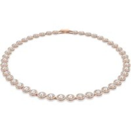 Swarovski Kettingen - Angelic Round cut gold-tone plated in quarz