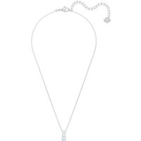 Swarovski Kettingen - Attract Trilogy Necklace Round cut Rhodium plated in silver