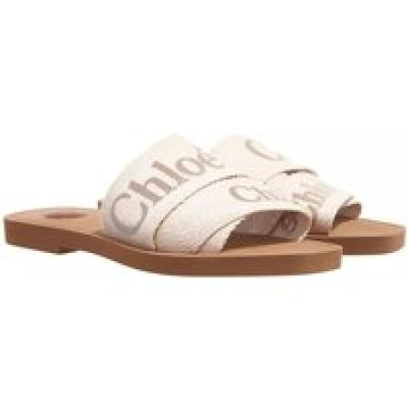 Chloé Slippers - Flache Woody Pantolette in beige