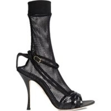 Dolce&Gabbana Sandalen - Dolce & Gabbana Fishnet Sandals in zwart