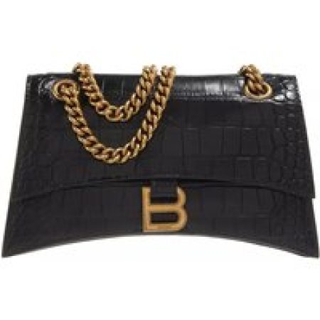 Balenciaga Satchels - Crush Small Chain Bag Embossed in zwart