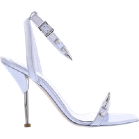 Alexander McQueen Sandalen - Dames Spike Sandal Silver in staalgrijs