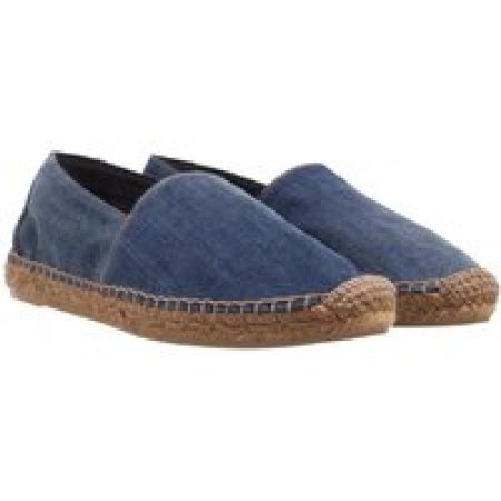 Saint Laurent Slippers - YSL Embroidered Espadrilles in blauw