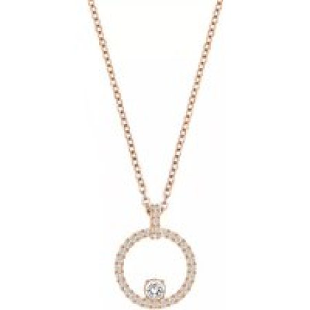 Swarovski Kettingen - Creativity Necklace rose gold-tone plated in quarz