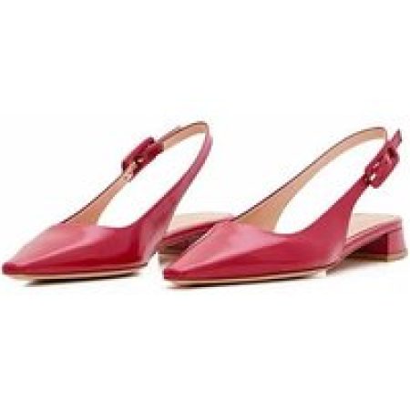 Gianvito Rossi Loafers & ballerina schoenen - Tokio Leather Sling-Back in rood