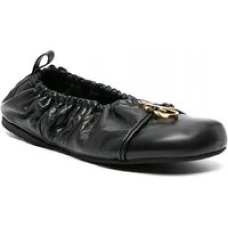 J.W.Anderson Slippers - JW ANDERSON Schwarze Ballerinas aus Leder in zwart