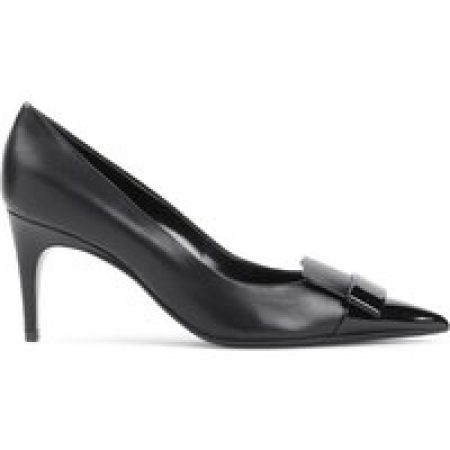 sergio rossi Pumps & high heels - Black Nappa Leather 75 Pump in zwart