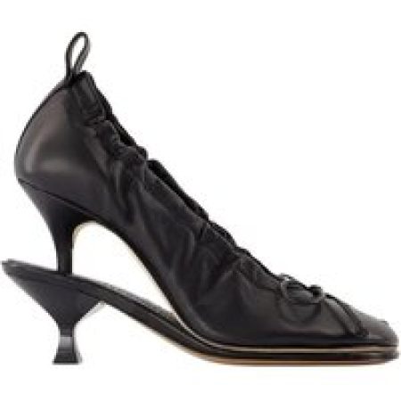 Jacquemus Pumps & high heels - Les Doubles Ballerines Pumps - Leather - Black in zwart