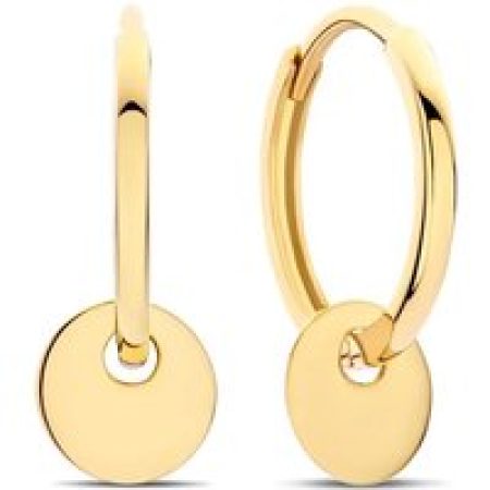 BELORO Oorbellen - Beloro Jewels Della Spiga Lanza 9 karat gold hoop in gold