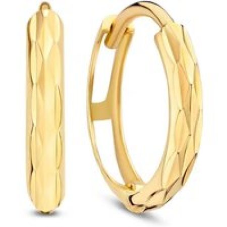 BELORO Oorbellen - Beloro Jewels La Rinascente Emma 9 karat gold hoop in gold