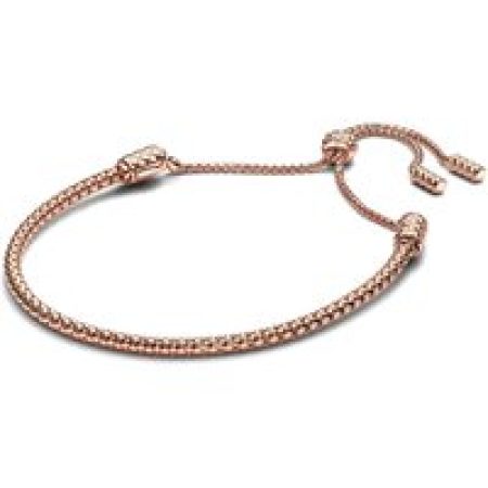 Pandora Armbanden - Studded Chain Slider Bracelet in gold